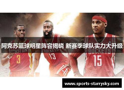 阿克苏篮球明星阵容揭晓 新赛季球队实力大升级